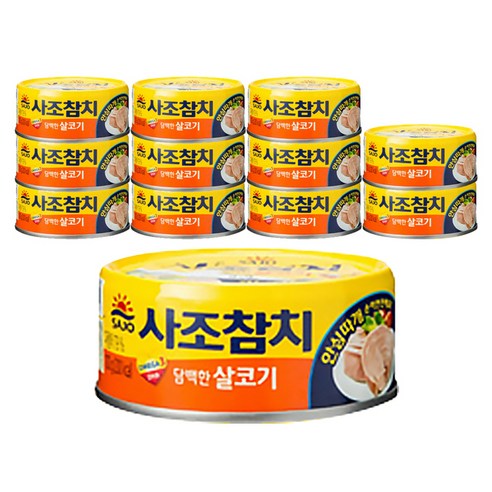 사조 살코기 참치, 100g, 12개