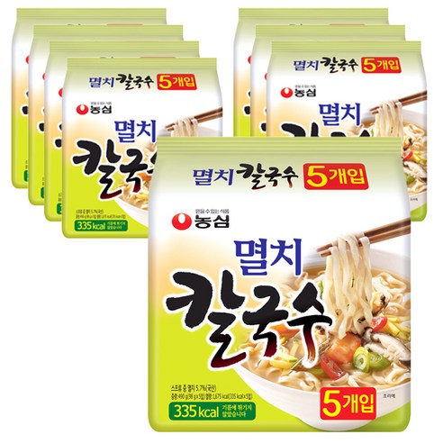 농심 멸치 칼국수, 98g, 40개