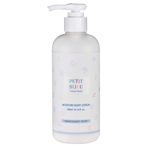 에뛰드하우스 쁘띠비쥬 코튼스노우 모이스춰 바디로션 베이비파우더향, 300ml, 1개