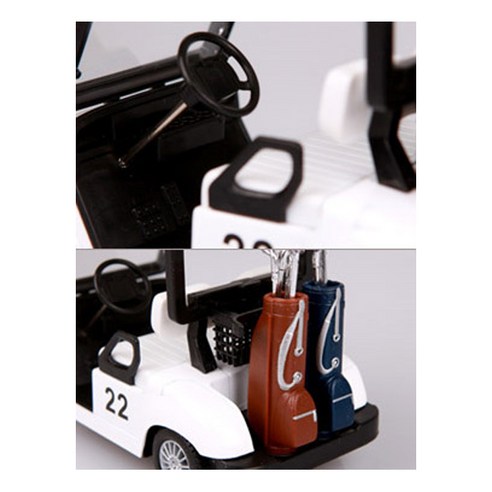 상상력을 그린 위를 달리는 특별한 미니 골프카트