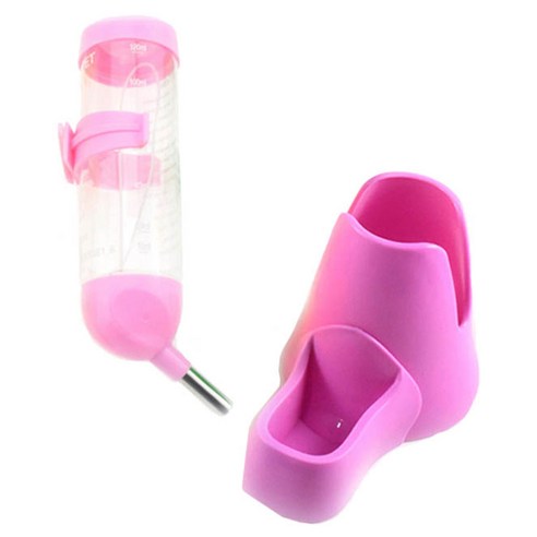 블럭마트 햄스터 소동물 3in1 물병 125ml, 핑크, 1개