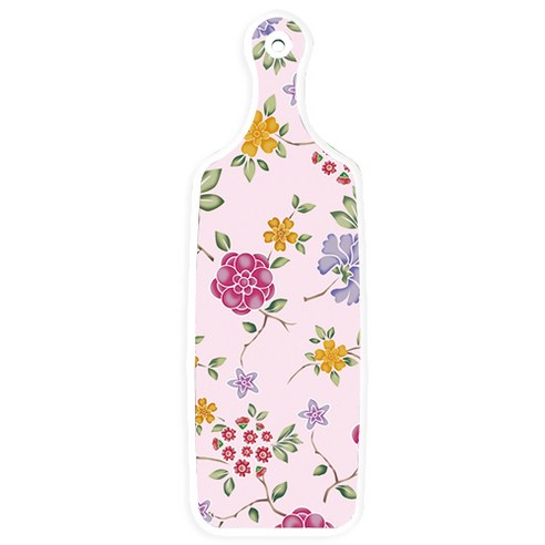 로엠디자인 양면 서빙도마 보드 그린봉선화, 로맨틱레드floral연분홍색, 1개