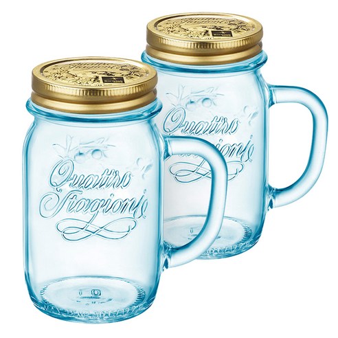 보르미올리 쿼드로 드링크자 기프트세트 2개입 415ml, 1개