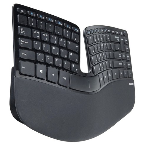 효율적인 타이핑이 가능한 마이크로소프트 Sculpt Ergonomic Desktop 무선키보드 마우스세트