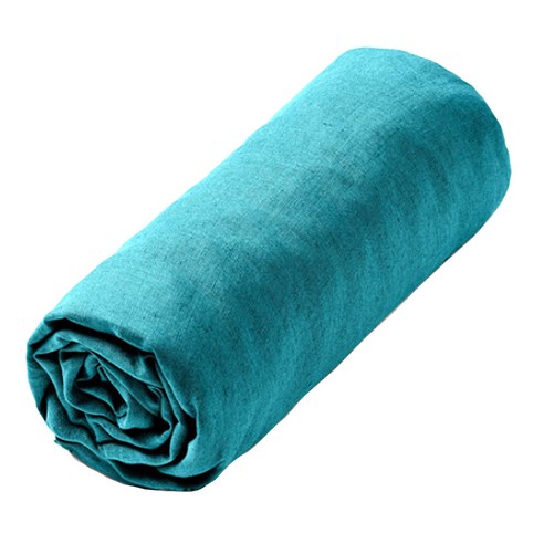 라흐두뜨 린넨 심플 매트리스 커버 F679795, dark turquoise