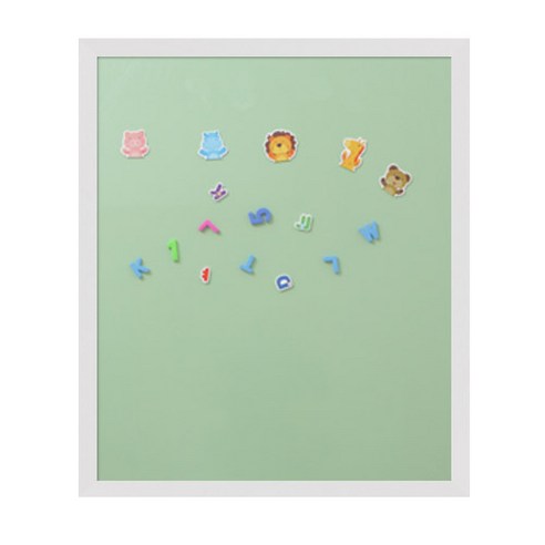 파란들칠판 일반/파스텔시리즈 칼라보드, 그린+화이트, 1개