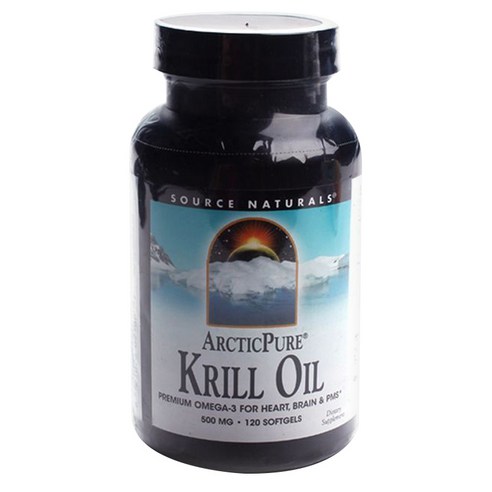 Source Naturals 아크틱 퓨어 크릴 오일 500mg 소프트젤, 120개입, 1개
