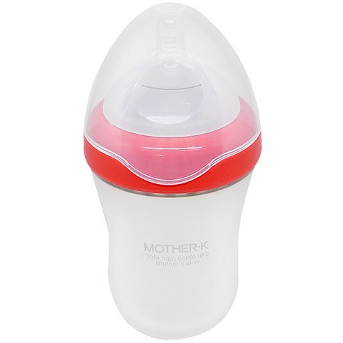 마더케이 실리콘 젖병 유꼭지 260ml, 1단계(2~5개월), 루비자몽