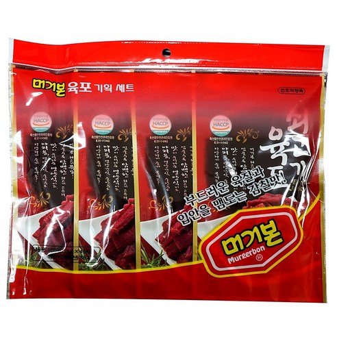 머거본 쇠고기 육포, 25g, 4개