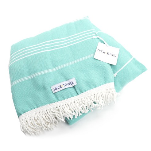 덱타월 라운드 터키쉬 비치타월, Sanaz Mint, 1개