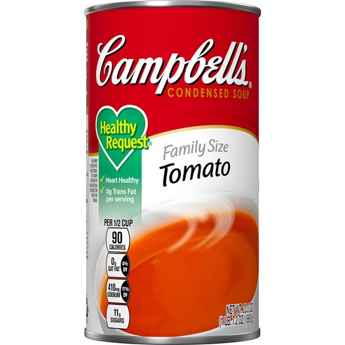 캠벨스 컨덴스드 수프 헬씨 리퀘스트 토마토 패밀리 사이즈, 660g, 1개