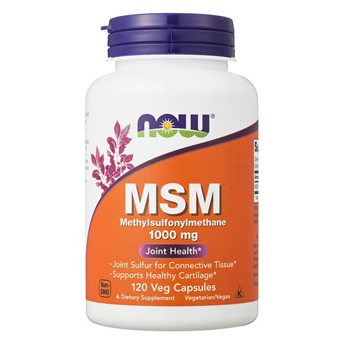 나우푸드 MSM 1000mg 베지 캡슐, 120개입, 1개