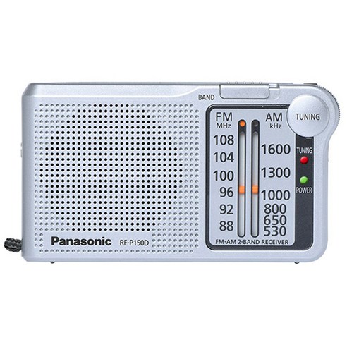  파나소닉 AM FM 건전지식 휴대용 라디오 RF-P150D, 혼합 색상 