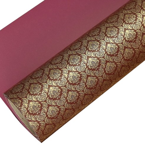 솔로몬샵 그레이스 종이롤포장지, 자주, 1개