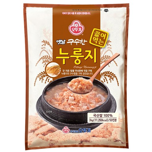 오뚜기 옛날 구수한 누룽지 3kg, 1개