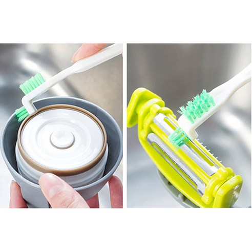 깨끗한 수분 즐거움을 위한 그뤠잇맘 엣지 틈새 물병 세척솔