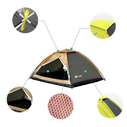 조아캠프 돔형텐트 - 사계절용 2인용 텐트