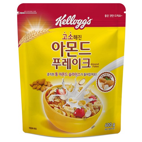 켈로그 아몬드 푸레이크, 600g, 2개