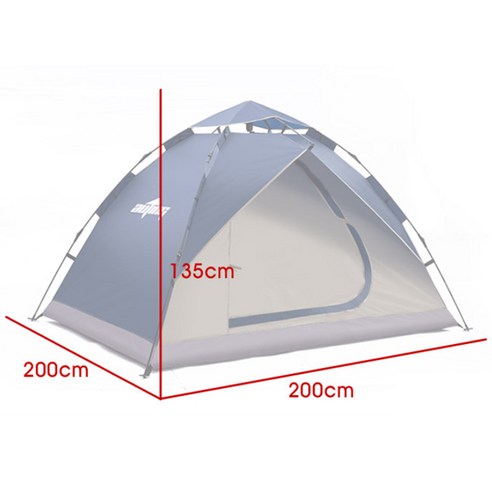 사계절에 사용할 수 있는 3인용 텐트