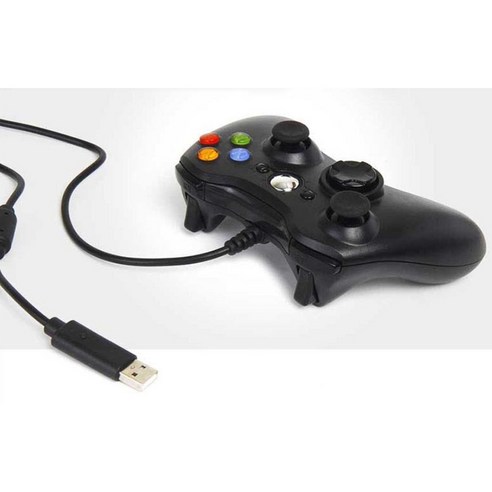 NICEESHOP X-BOX360 호환 벌크 PC용 게임패드 블랙
