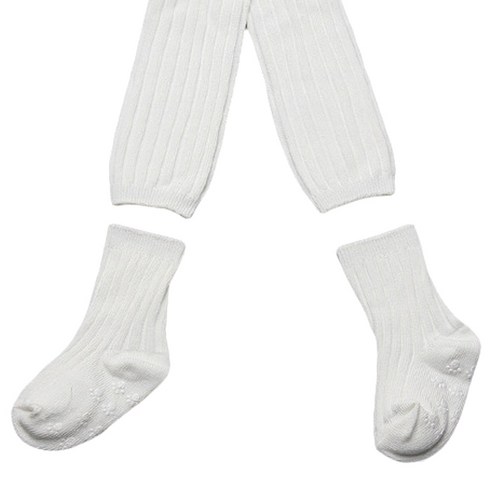 위삭스앤파파맘 아동용 무발 도톰 골지 타이즈 + 양말 세트