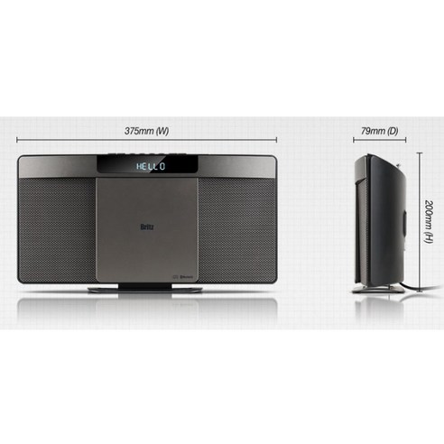 아날로그 감성과 디지털 편의성의 완벽한 조화, 브리츠 BZ-T6530 블루투스 CD 알람 라디오