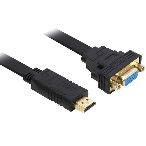 넥시 HDMI TO VGA 케이블 컨버터 플랫타입, NX-HVF20, 1개