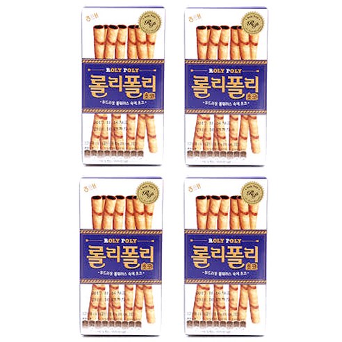 해태제과 롤리폴리 초코, 42g, 4개