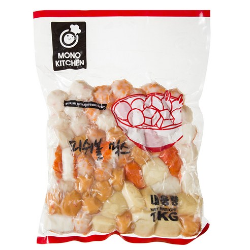 모노키친 피쉬볼 믹스 (냉동), 1kg, 1개