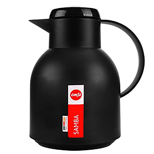 엠사 삼바 보온 보냉 주전자, 1L, 블랙