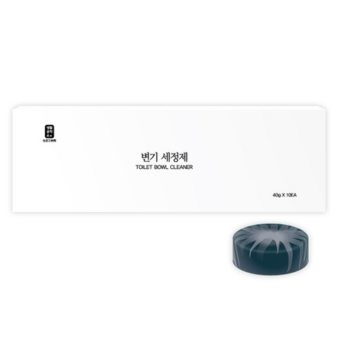 생활공작소 변기세정제, 40g, 10개