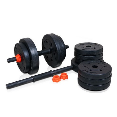 이고진 조립 아령 덤벨 세트 블랙, 17kg, 1세트