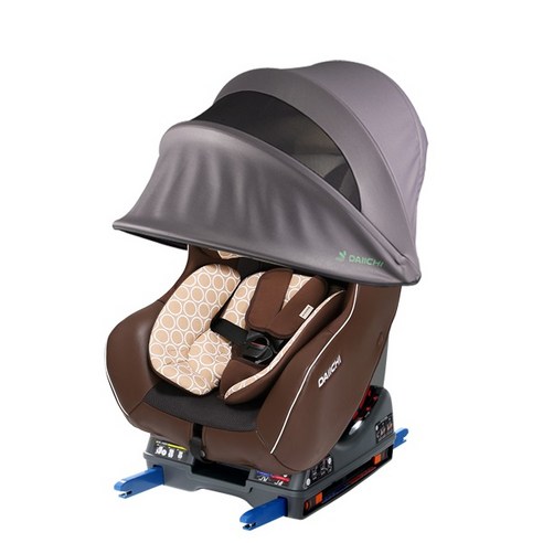 다이치 듀웰 시즌2 ISOFIX 카시트 분리형 + 선바이저 L, 브라운