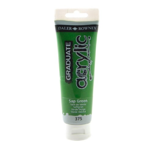 델러로니 아크릴물감 006 믹싱화이트, 120ml 375SapGreen, 1