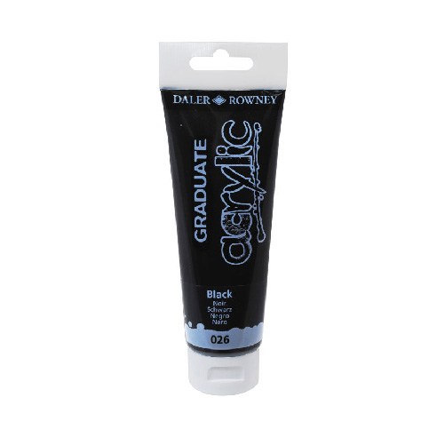 델러로니 아크릴물감 006 믹싱화이트, 120ml 026Black, 1