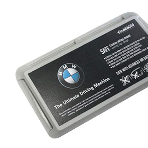 [닥쏘오토] 커스터마이징 4WAY 썬바이저 카드포켓 실버 BMW, 1개