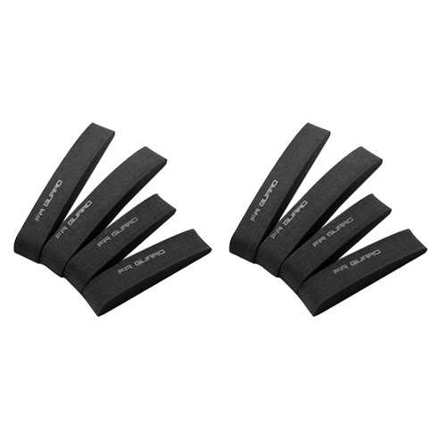 블럭마트 EVA 차량도어가드 문콕방지가드, 블랙, 2세트