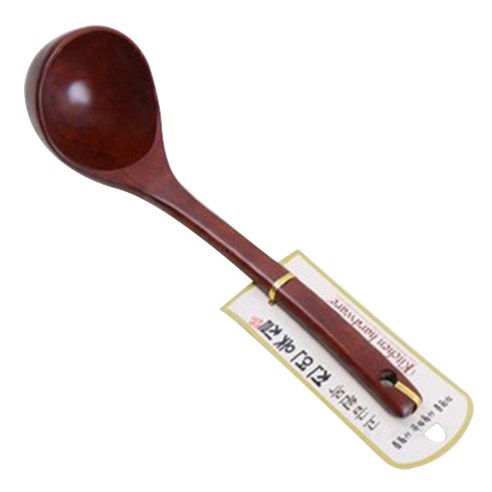 NGO THI THINH VAN 칼백화점 대추나무 천연옻칠 우드 키친툴, 세로 국자, 1개