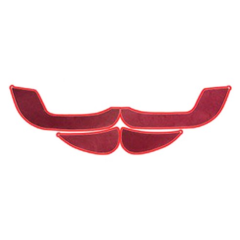 이모션 벨벳 와인원단 레드테두리 도어커버, 쌍용, 티볼리에어/베리뉴티볼리