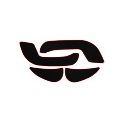 이모션 베이직 검정원단 레드테두리 도어커버, 삼성, QM3