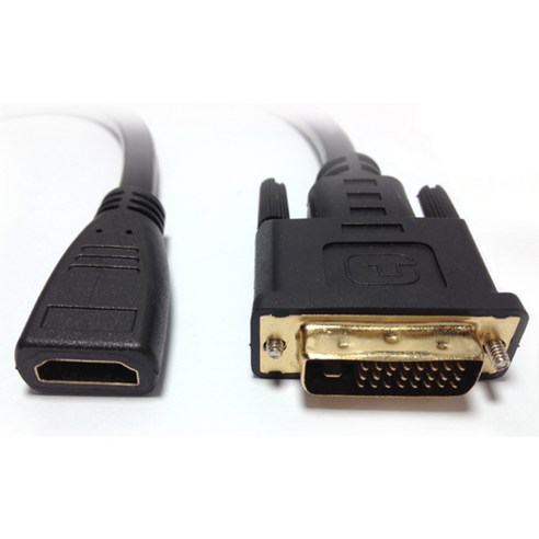 마하링크 HDMI F to DVI M 변환젠더 15cm H018, 1개