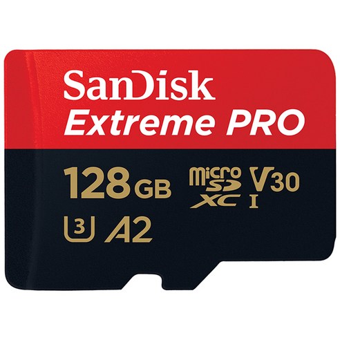 샌디스크 익스트림프로 마이크로SD카드 SDSQXCY, 128GB