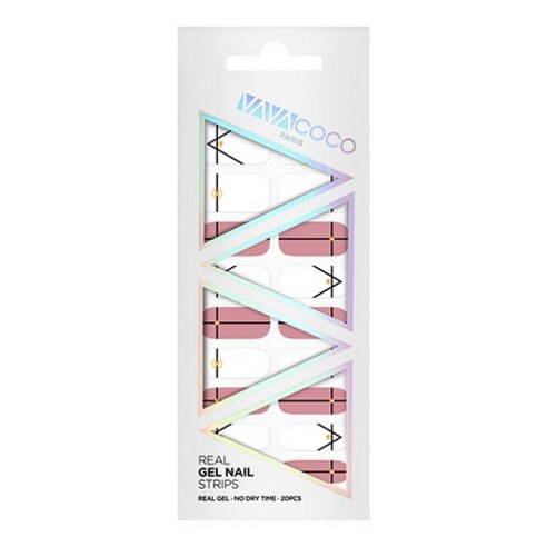 바바코코 믹스매치 젤네일스티커, 심플블랙라인 인디핑크, 1개