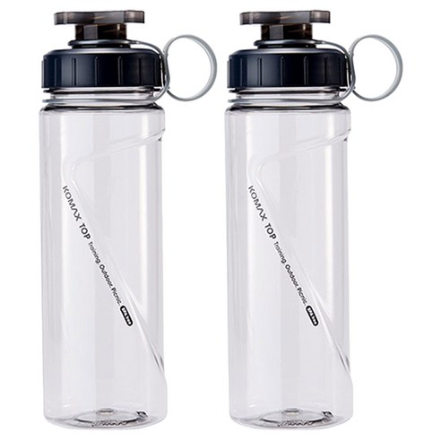 코멕스 TOP 고리형 손잡이 물병, 그레이, 700ml, 2개