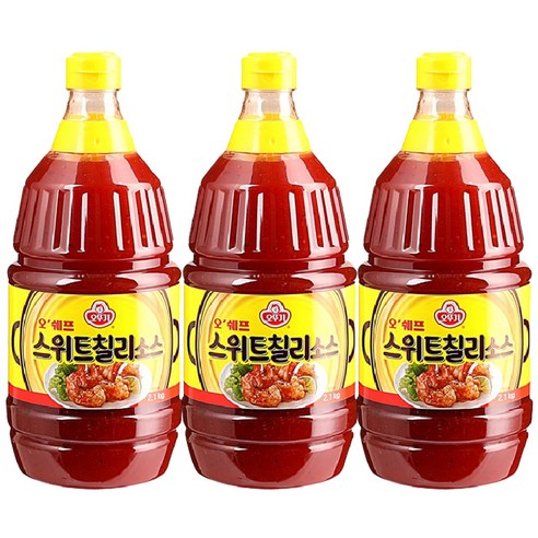 오뚜기 오쉐프 스위트 칠리소스, 2.1kg, 3개