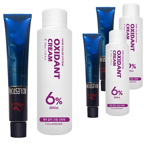 웰라 뉴콜레스톤 퍼펙트 퓨어컬러 염색제 80g + 산화제 100ml, 블루실버 10/88, 3세트