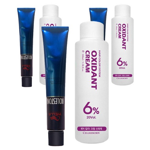 웰라 뉴콜레스톤 퍼펙트 퓨어컬러 염색제 80g + 산화제 100ml, 펄베일 12/91, 3세트