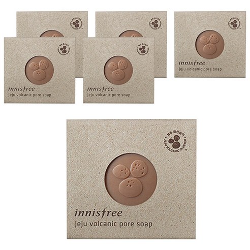 이니스프리 화산송이 모공비누, 100g, 6개