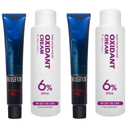 웰라 뉴콜레스톤 퍼펙트 퓨어컬러 염색제 80g + 산화제 100ml, 핑크베일 12/95, 2세트