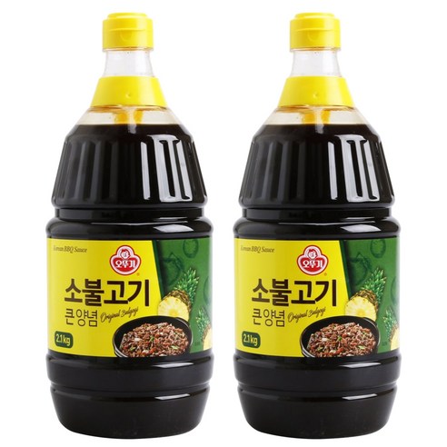 오뚜기 소불고기 큰양념, 2.1kg, 2개